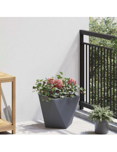 Fioriera Antracite 30 x 30 x 30 cm Acciaio