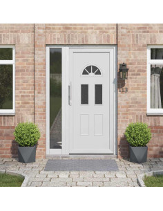 Fioriera 2 pcs Antracite 30 x 30 x 30 cm Acciaio 2