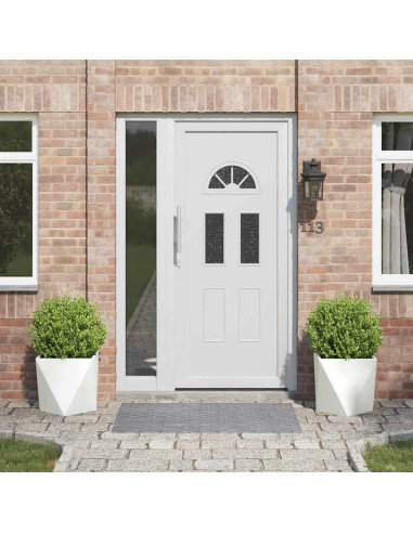 Fioriera 2 pcs Bianco 40 x 40 x 40 cm Acciaio