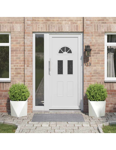 Fioriera 2 pcs Bianco 40 x 40 x 40 cm Acciaio