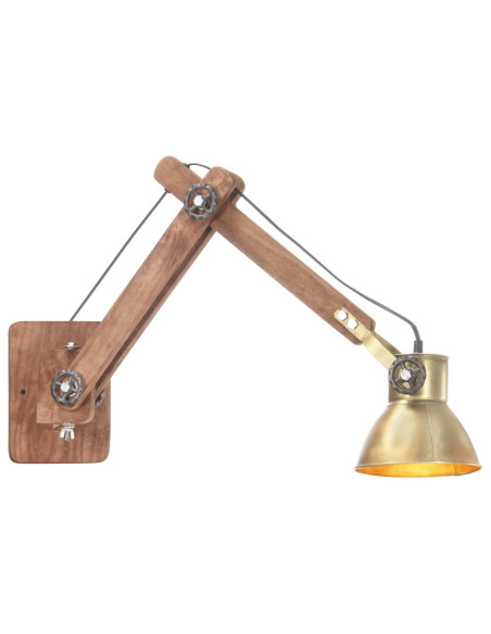 Lampada da Parete Stile Industriale Ottone Rotonda E27