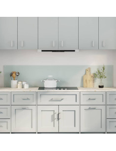 Rivestimento da Cucina 2 pcs Bianco 100 x 40 cm vetro temperato