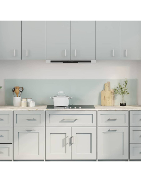 Rivestimento da Cucina 2 pcs Bianco 100 x 40 cm vetro temperato