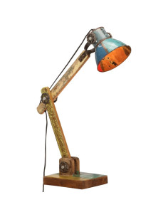 Lampada Scrivania Industriale Rotonda Multicolore 23x18x95 E27