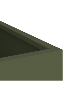 Vaso da giardino Oliver verde 50 x 32 x 40 cm