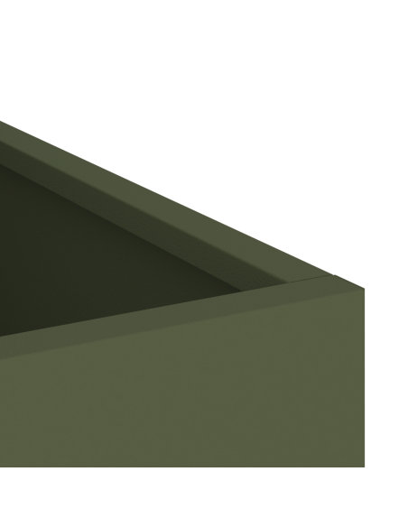 Vaso da giardino Oliver verde 50 x 32 x 40 cm