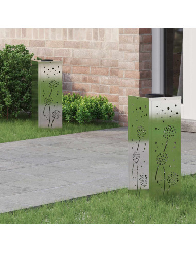 Faro LED solare per sentieri 2 pcs Ruggine Acciaio inossidabile