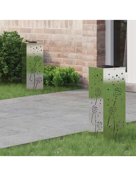 Faro LED solare per sentieri 2 pcs Ruggine Acciaio inossidabile