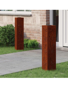 Faro LED solare per sentieri 2 pcs Ruggine