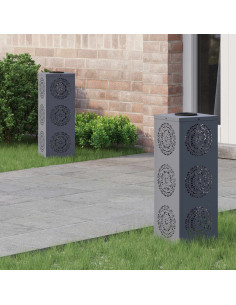 Faro LED solare per sentieri 2 pcs Antracite