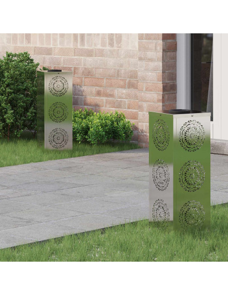 Faro LED solare per sentieri 2 pcs Ruggine