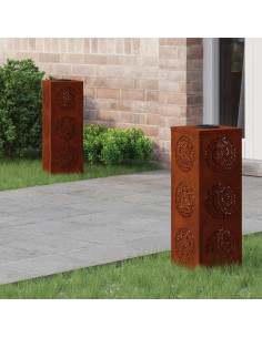 Faro LED solare per sentieri 2 pcs Ruggine 2