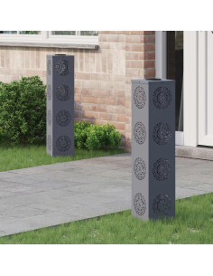 Faro LED solare per sentieri 2 pcs Antracite