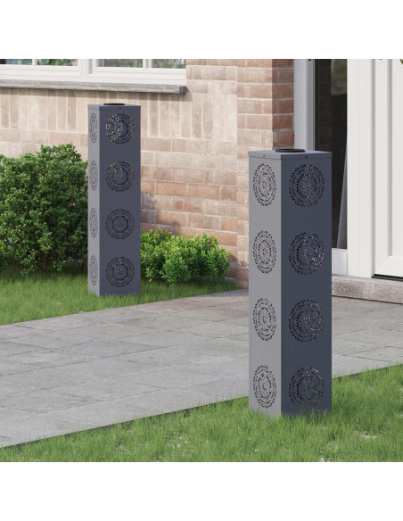 Faro LED solare per sentieri 2 pcs Antracite