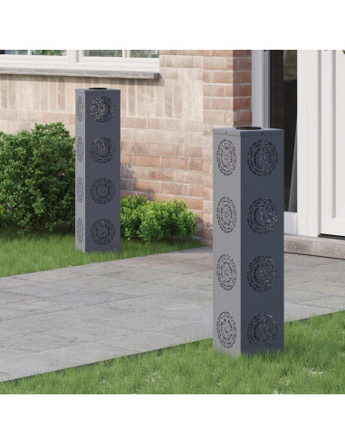 Faro LED solare per sentieri 2 pcs Antracite