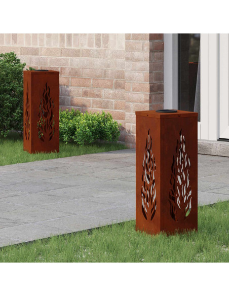 Faro LED solare per sentieri 2 pcs Bronzo