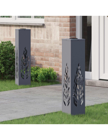 Faro LED solare per sentieri 2 pcs Antracite