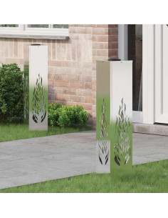 Faro LED solare per sentieri 2 pcs Ruggine