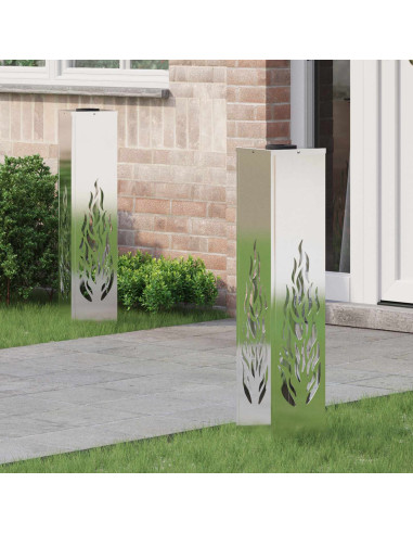 Faro LED solare per sentieri 2 pcs Ruggine