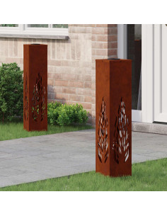 Faro LED solare per sentieri 2 pcs Ruggine