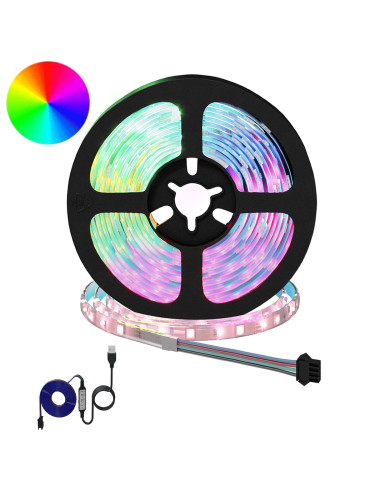 Striscia LED 2 pcs Nero e trasparente 3000 mm Rame e plastica