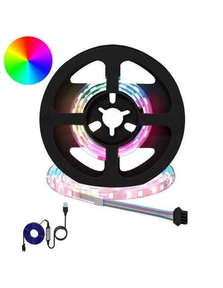 Striscia LED 2 pcs Nero e trasparente 350 mm Rame e plastica