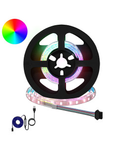 Striscia LED 2 pcs Nero e trasparente 450 mm Rame e plastica 2