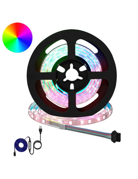 Striscia LED 2 pcs Nero e trasparente 750 mm Rame e plastica