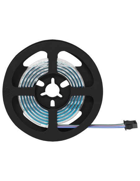 Striscia LED 2 pcs Nero e trasparente 1200 mm Rame e plastica