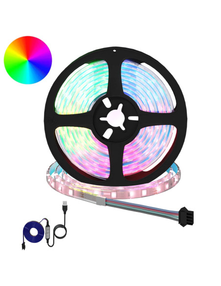 Striscia LED 2 pcs Nero e trasparente 210 x 0,8 x 0,3 cm