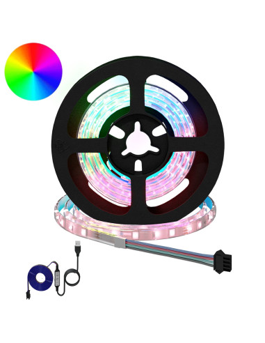 Striscia LED 2 pcs Nero e trasparente 750 mm Rame e plastica