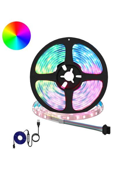 Striscia LED 2 pcs Nero e trasparente 2500 mm Rame e plastica