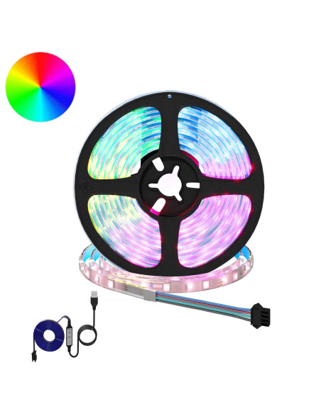 Striscia LED 2 pcs Nero e trasparente 3000 mm Rame e plastica