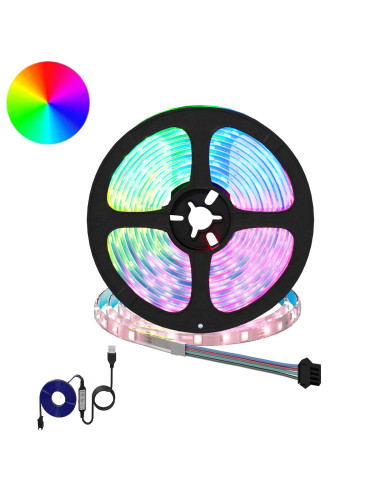 Striscia LED 2 pcs Nero e trasparente 4700 mm Rame e plastica