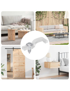 Clip per Striscia LED 12 pcs Trasparente 23,8 x 7,3 x 4,3 mm 2