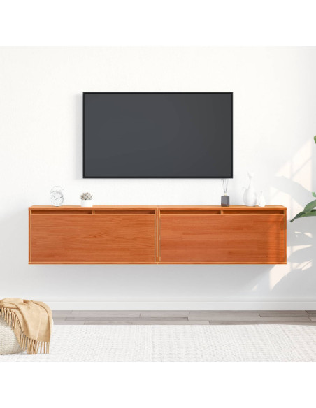 Armadietto a muro 2 pcs Marrone cerato 80 x 30 x 35 cm