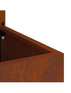 Schermo per privacy in giardino Traforo Ruggine 32 x 140 cm