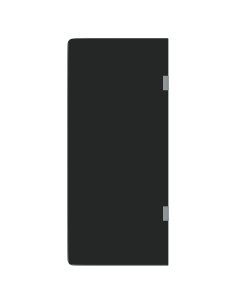Schermo Orinatoio Parete Privacy Nero 90x40 cm Vetro Temperato