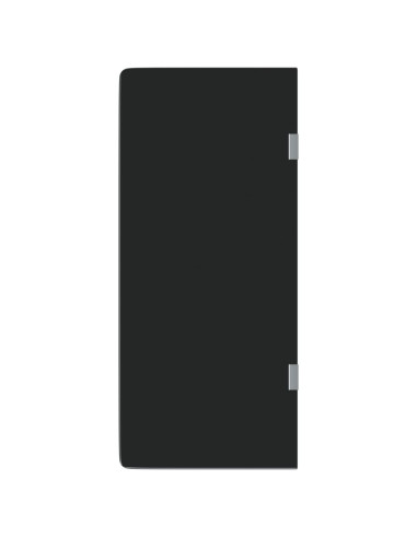 Schermo Orinatoio Parete Privacy Nero 90x40 cm Vetro Temperato