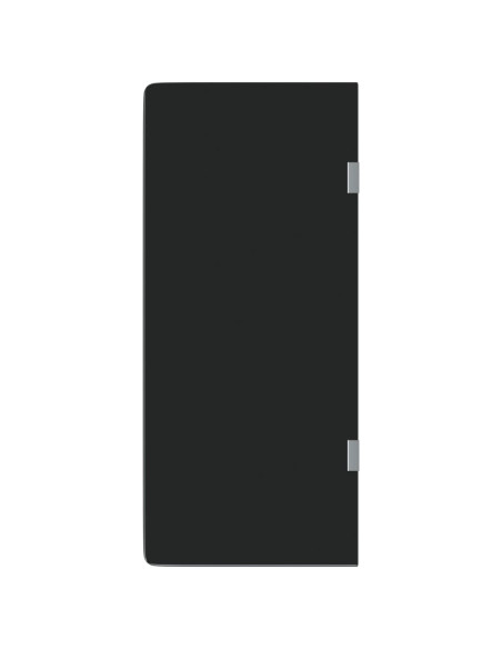 Schermo Orinatoio Parete Privacy Nero 90x40 cm Vetro Temperato