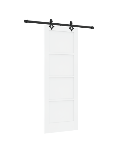 Porta scorrevole ORKDAL Bianco 73,5 x 198,5 cm Pino massello