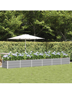 Fioriera Grigio chiaro 480 x 80 x 45 cm Acciaio