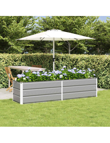 Fioriera Grigio chiaro 480 x 50 x 45 cm Acciaio zincato