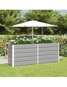 Fioriera Grigio chiaro 480 x 50 x 45 cm Acciaio zincato