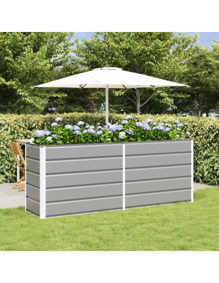 Fioriera Grigio chiaro 480 x 50 x 45 cm Acciaio zincato