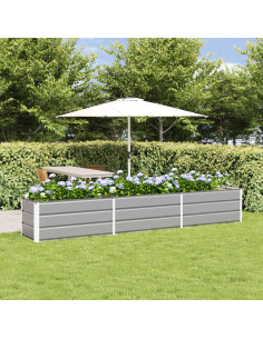 Fioriera Grigio chiaro 480 x 50 x 45 cm Acciaio zincato