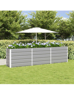 Fioriera Grigio chiaro 480 x 50 x 45 cm Acciaio zincato