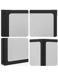 Parete doccia Altro Nero 168 x 140 cm Alluminio