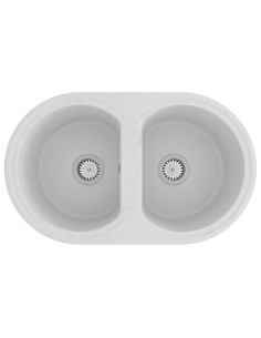 Lavello da cucina Bianco 78 x 47 x 20.5 cm Granito