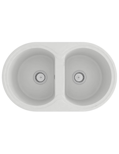 Lavello da cucina Bianco 78 x 47 x 20.5 cm Granito